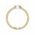 Yellow Gold Marquise Diamond East-West Solitaire Ring