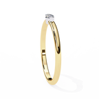 Yellow Gold Marquise Diamond East-West Solitaire Ring