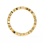 Yellow Gold Round Diamond Infinity Loop Full Eternity Band