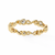 Yellow Gold Round Diamond Infinity Loop Full Eternity Band
