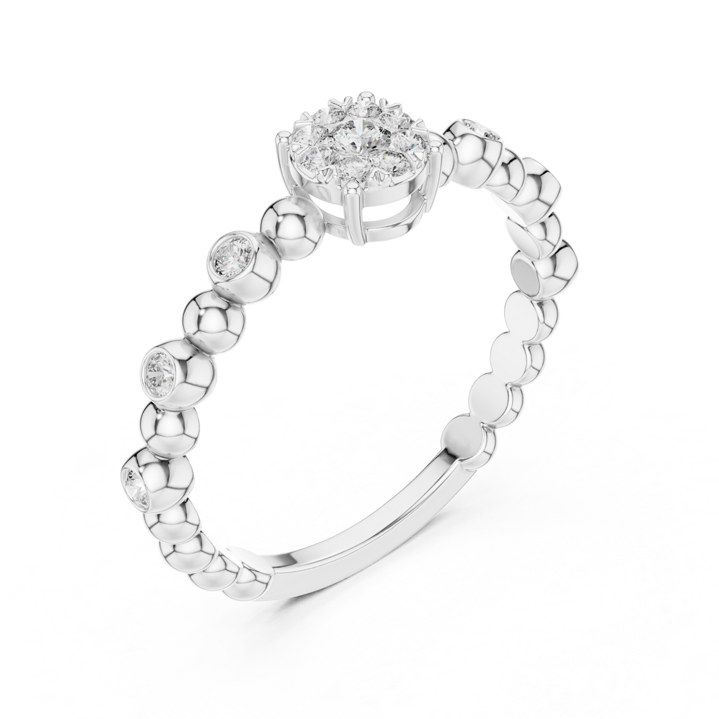 Bubble Bloom Silver Ring