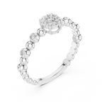 Bubble Bloom Silver Ring