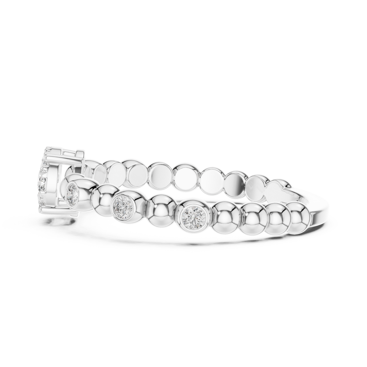 Bubble Bloom Silver Ring
