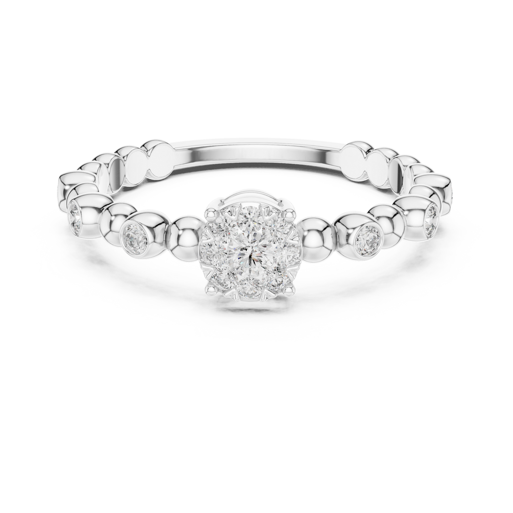 Bubble Bloom Silver Ring