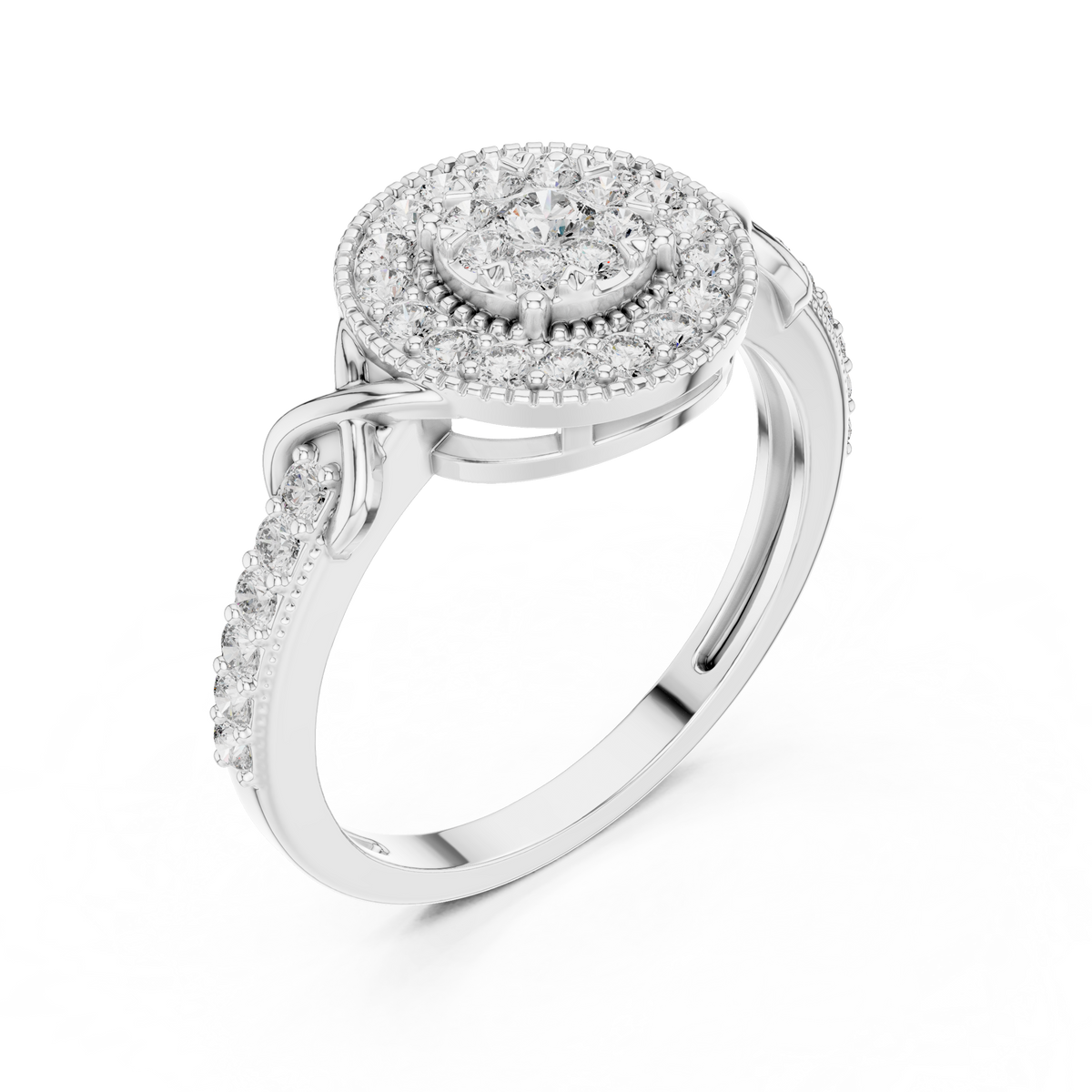 Victoria Medallion Silver Ring