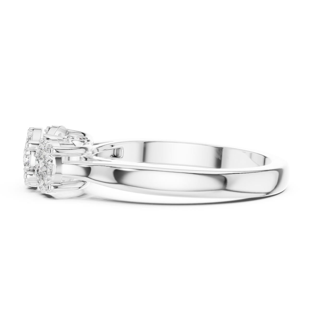 Trinity Bloom Silver Ring