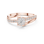Aurelia Halo Cluster Diamond Engagement Ring