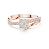Aurelia Halo Cluster Diamond Engagement Ring