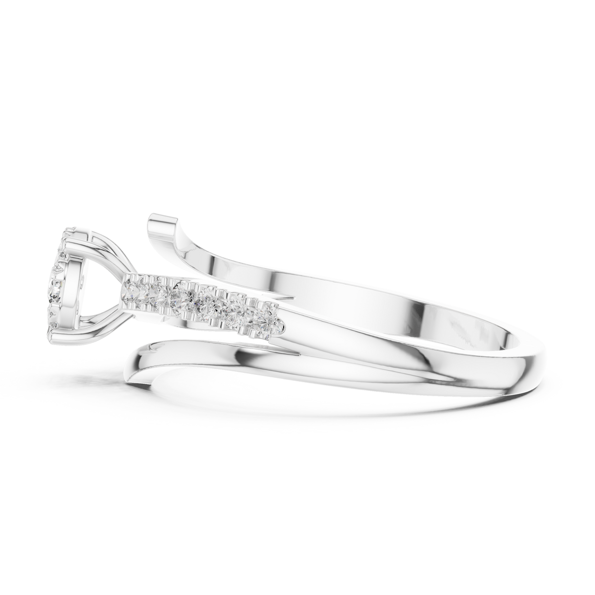 Aurelia Halo Cluster Diamond Engagement Ring