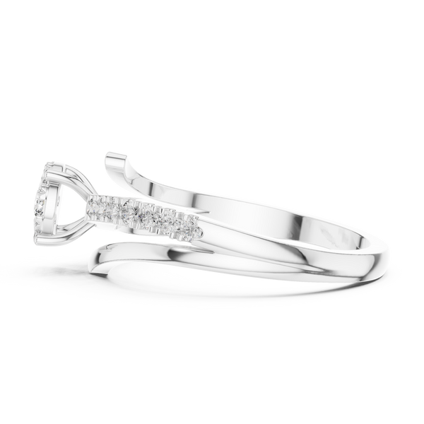 Aurelia Halo Cluster Diamond Engagement Ring
