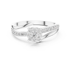 Aurelia Halo Cluster Diamond Engagement Ring
