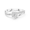 Aurelia Halo Cluster Diamond Engagement Ring