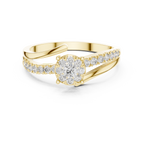 Aurelia Halo Cluster Diamond Engagement Ring