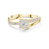 Aurelia Halo Cluster Diamond Engagement Ring