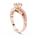 Aurelia Halo Cluster Diamond Engagement Ring