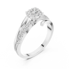 Aurelia Halo Cluster Diamond Engagement Ring