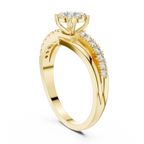 Aurelia Halo Cluster Diamond Engagement Ring