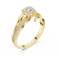 Aurelia Halo Cluster Diamond Engagement Ring