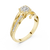 Aurelia Halo Cluster Diamond Engagement Ring
