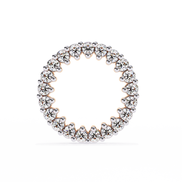 Flora Round Diamond Earrings