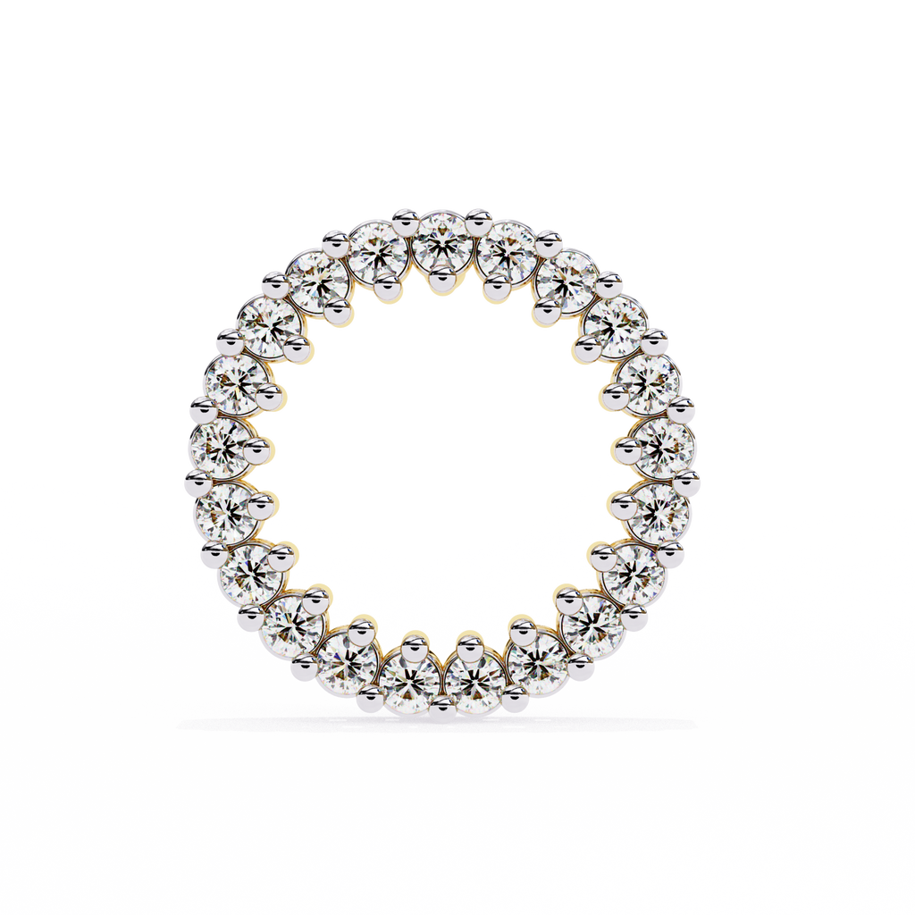 Flora Round Diamond Earrings