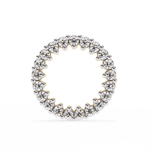 Flora Round Diamond Earrings