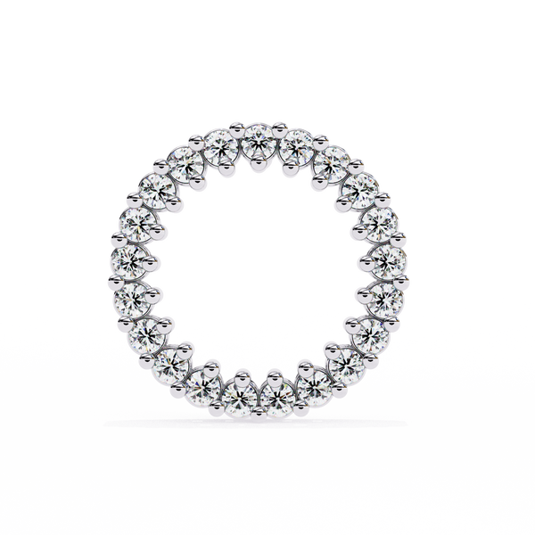 Flora Round Diamond Earrings