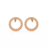 Flora Round Diamond Earrings