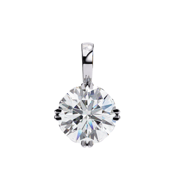 Round Solitaire Diamond Pendant