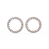 Flora Round Diamond Earrings