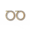 Flora Round Diamond Earrings