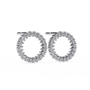Flora Round Diamond Earrings