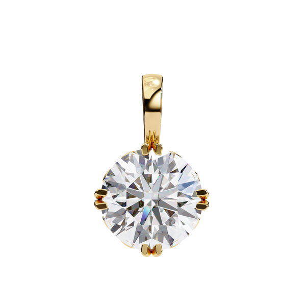Round Solitaire Diamond Pendant