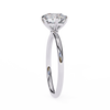 White Gold Round Diamond Three-Prong Solitaire Engagement Ring