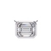 Emerald-Cut Bezel Solitaire Pendant