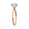 Yellow Gold Round Brilliant Solitaire Diamond Engagement Ring