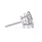 Princess Cut Natural Diamond Stud Earrings