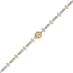 Yellow Gold Florette Clover Diamond Bracelet