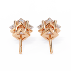 Princess Cut Natural Diamond Stud Earrings