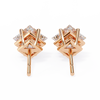 Princess Cut Natural Diamond Stud Earrings