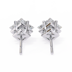 Princess Cut Natural Diamond Stud Earrings