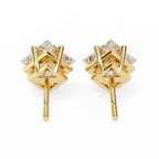 Princess Cut Natural Diamond Stud Earrings