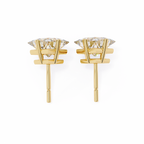 Princess Cut Natural Diamond Stud Earrings