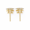 Princess Cut Natural Diamond Stud Earrings