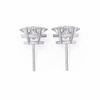 Princess Cut Natural Diamond Stud Earrings