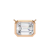 Emerald-Cut Bezel Solitaire Pendant