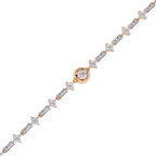 Rose Gold Florette Clover Diamond Bracelet