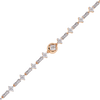 Rose Gold Florette Clover Diamond Bracelet
