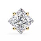 Princess Cut Natural Diamond Stud Earrings