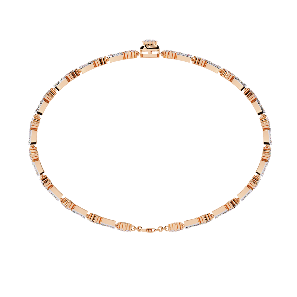 Rose Gold Florette Clover Diamond Bracelet